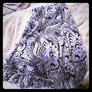 🆕 Chaps Flowy A-Line Skirt, Blue